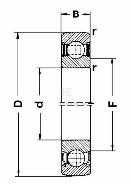Inserto de rodamiento 45 x 85 x 19 SKF 4 Rodamiento rígido de bolas 55x100x21mm SKF
