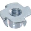 Tuerca con garras M6x9, zincada