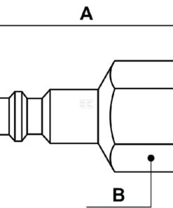 Boquilla rosc. hembra BSP 1/4"