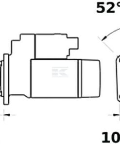 Motor de arranque 12 V 3 kW, 9 dientes, giro a derechas, Mahle 7 Motor de arranque 12 V 3 kW, 9 dientes, giro a derechas, Mahle