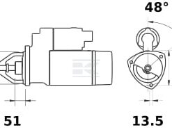 Motor de arranque 12 V 4,2 kW 3 Motor de arranque 12 V 4,2 kW