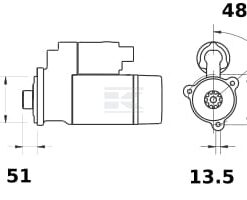 Motor arranque 12V 4,2 kW z10