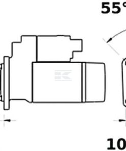 Motor de arranque, 12 V 4,2 kW, 10 dientes, giro a derechas, Mahle