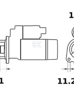 Arrancador reductor 12 V 4,2 kW