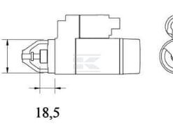 Motor arranque 24 V 1,6 KW z8