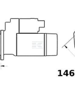 Arrancador reductor 12 V 4,2 kW