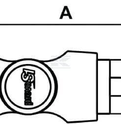 Acopl. de seg. conducto 8 mm