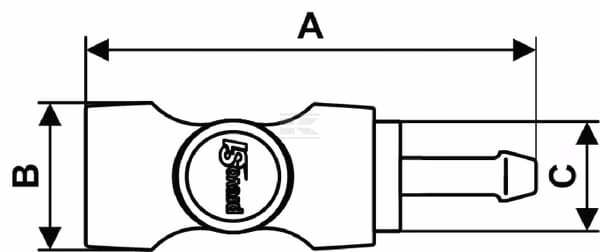 Acopl. de seg. conducto 6 mm