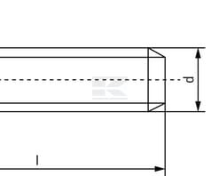 Tornillo M8x30 rosca dch., Torx con pin, acero inox. A2
