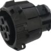 Enchufe 4-polig Fem. APD Negro