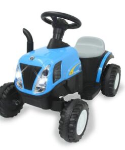 Tractor New Hollandcon remolque azul 6V