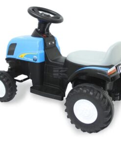 Tractor New Hollandcon remolque azul 6V
