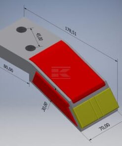 Punta de cultivador 230x70x20 mm, templada plana, 2 orificios, válida para Kuhn 5 Punta de cultivador 230x70x20 mm, templada plana, 2 orificios, válida para Kuhn
