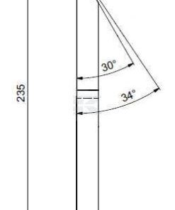 Cuchilla picadora de madera 168x235x20 6 Cuchilla picadora de madera 168x235x20