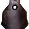 Punta de cultivador 198 x 120 x 8 mm, curvada, 2 orificios, uso universal