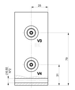 Válv. reductora pres. 2X 12 CC