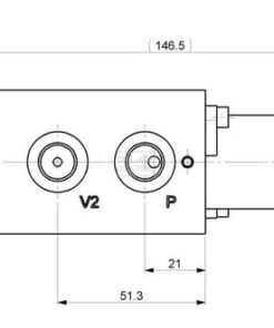 Válv. reductora pres. 2X 12 CC