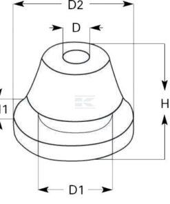 Prensaestopas para cable, 2 x 6 x 1,5 mm cerrado