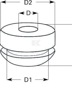 Prensaestopas para cable, 4 x 7,5 x 1 mm cerrado 3 Prensaestopas para cable, 4 x 7,5 x 1 mm cerrado