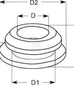Prensaestopas para cable, 7 x 10 x 1,3 mm cerrado