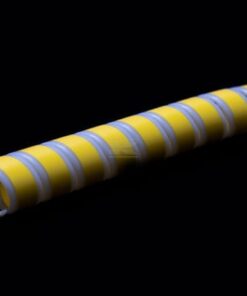 Protector de manguera espiral 20 (16-22 mm) - 25 m, amarillo con bordes fluorescentes