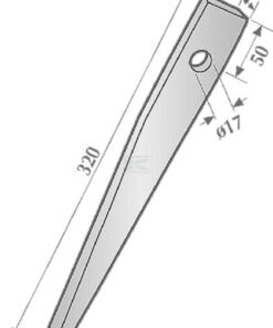 Diente de rastra Kuhn HR100