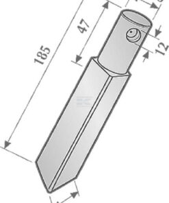 Diente de rotor 30x30 mm