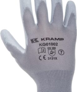 Guantes de trabajo 1.001 talla 11/2XL, paquete de 3, gris, Protect by Kramp