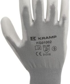 Guantes Kramp 1.001, gris, talla L (paquete de 12 pares)