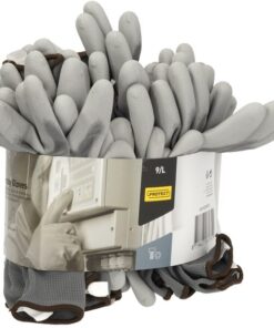 Guantes Kramp 1.001, gris, talla L (paquete de 12 pares)