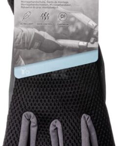 Guantes de trabajo, negro-gris, microfibra/polyester, talla M, Protect de Kramp