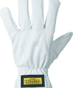 Guantes de trabajo, blanco, cuero, talla 3XL, Protect de Kramp