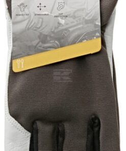 Guantes de trabajo gris-blanco, cuero/Spandex/polyester, talla 2XL, Protect de Kramp