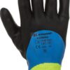 Guantes de trabajo, negro-gris, microfibra/polyester, largo 25 cm., talla M, Protect de Kramp