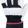 Guantes de trabajo, negro-blanco, cuero/algodón, talla 3XL, Protect de Kramp