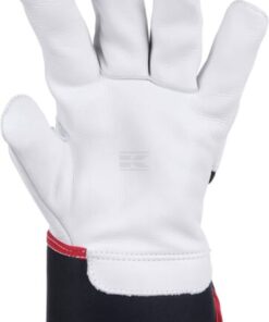 Guantes de trabajo, negro-blanco, cuero/algodón, talla XL, Protect de Kramp