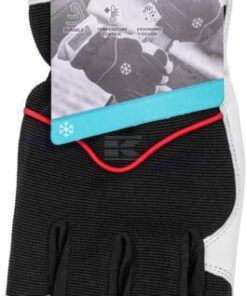 Guantes de trabajo, negro-blanco, cuero/Spandex, talla XL, Protect de Kramp 8 Guantes de trabajo, negro-blanco, cuero/Spandex, talla XL, Protect de Kramp