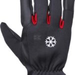 Guantes de trabajo, negro-rojo, poliuretano/Spandex, talla M, Protect de Kramp