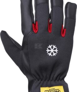 Guantes de trabajo, negro-rojo, poliuretano/Spandex, talla M, Protect de Kramp