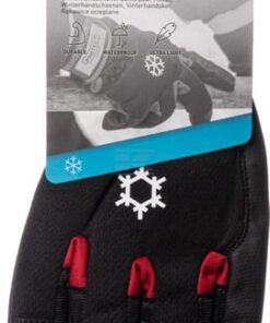 Guantes de trabajo, negro-rojo, poliuretano/Spandex, talla S, Protect de Kramp