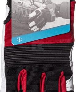 Guantes de trabajo, negro-rojo-blanco, cuero/Spandex/neopreno/Lycra, talla 2XL, Protect de Kramp