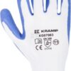 Guantes de jardinería, c. blanco, poliéster, talla L, Protect de Kramp