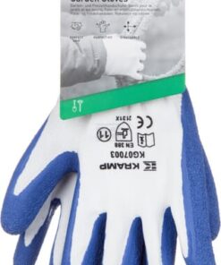 Guantes de jardinería, c. blanco, poliéster, talla L, Protect de Kramp