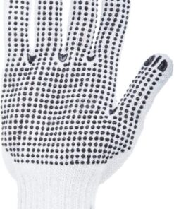 Guantes de trabajo, blanco, talla L, Protect de Kramp, (paquete de 2 pares)