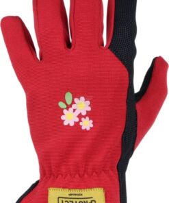 Guantes cuero sintético/Spandex, rojo-negro talla talla XL, Protect Gardening de Kramp
