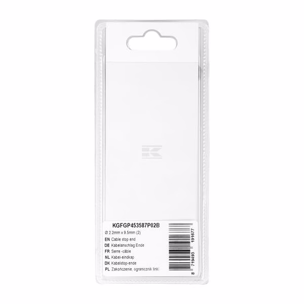 Tope cilíndrico para cable de Ø2,2 mm x 9,5 mm (2 uds.) 2 Tope cilíndrico para cable de Ø2,2 mm x 9,5 mm (2 uds.)