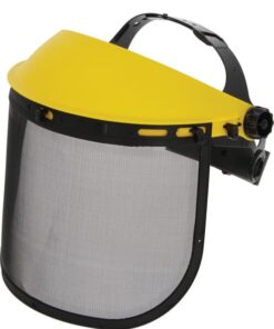 Visera de protección con malla de acero