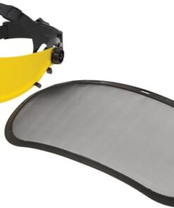 Visera de protección con malla de acero
