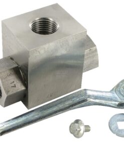 ThreeWay ball valve L-bore 3/8" BSP SS
