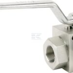 Válvula esfé. 3/2-L - 3/4" BSP